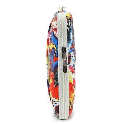 360° Protective Laptop Sleeve Case Bag with 3 Pockets,Handle,Luggage Strap for MacBook Pro 14 inch and 14 inch-14.4 inch Screen Laptop (Graffiti) - color: Graffiti, size: 14 inch-14.4 inch