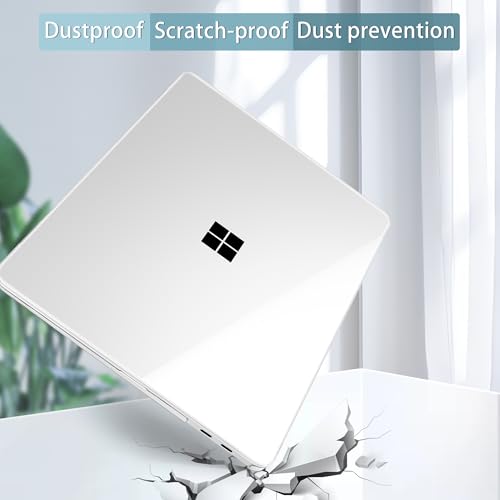 Mektron Clear Case for 2025 Microsoft Surface Laptop Windows 11 Copilot+ PC Surface Laptop 13 Inch Touchscreen Display Cover Fits Model 2095, Crystal Clear - color: Crystal Clear