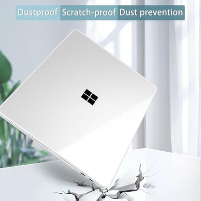 Mektron Clear Case for 2025 Microsoft Surface Laptop Windows 11 Copilot+ PC Surface Laptop 13 Inch Touchscreen Display Cover Fits Model 2095, Crystal Clear - color: Crystal Clear