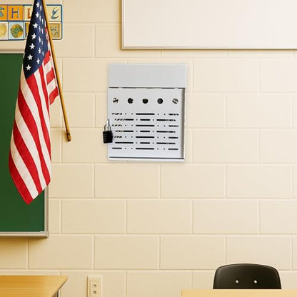 8-Device Tablet & Laptop Charging Cabinet, Lockable Steel Charging Station for Chromebooks, iPads & Devices Up to 14", Fully Assembled Storage Cabinet for Classroom, Office & Library, White - color: White with 8-Device Charging Cabinet