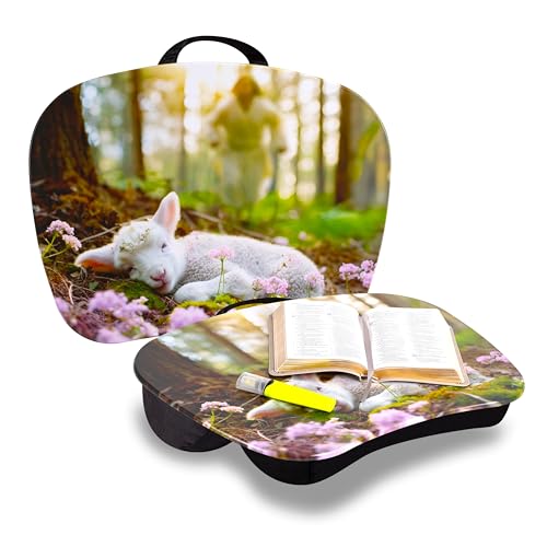 LAPGEAR MyStyle Lap Desk - Christian Lamb, Fits 15.6” Laptops - color: Lamb