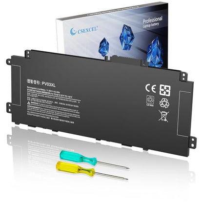 PV03XL HSTNN-LB8S Laptop Battery Compatible with HP Pavilion x360 13-BB 13-BB0000 14-DV 14-DK 14-DW 14M-DW 14-dv0xxx 14m-dw0xxx 14M-DW0023DX L83393-005 Series L83388-421 M01144-005 L83393-005 - color: Black09