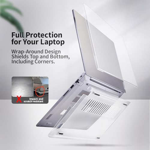Laptop Case Set for 2026 2025 ThinkBook 14 Gen 9/8 (14”) Scratch-Resistant & Drop-Resistant Hard Shell Frosted Transparent Protective Cover + Keyboard Cover + Screen Film