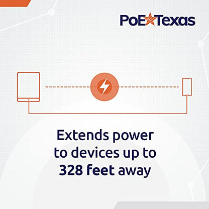 PoE Texas Ethernet to Lightning Adapter - 12 Watt Power and Data for iPad Tablets, iPhone - 802.3af PoE Splitter for POS, Kiosks, Digital Signage - Extends Power and Data Up to 328 Feet - size: 5 Volt 12 Watt - Lightning + Data