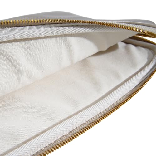 PU Leather Padded Laptop Sleeve Bag 13Inch Compatible with 2024 MacBook Air 13.6 A3113 M3 A2681,New MacBook Pro 13 M2 A2686 with Charger Pouch Color Sand - color: Sand, size: MacBook Air/Pro 13"
