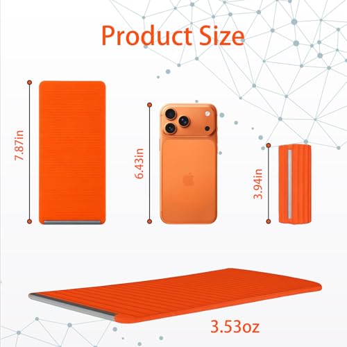 2Pack Flexible Silicone and Aluminum Phone Stand – Bendable, Rollable, Foldable, Wrap-Around Mount Holder for Laptop, Desk, Bed, and Travel