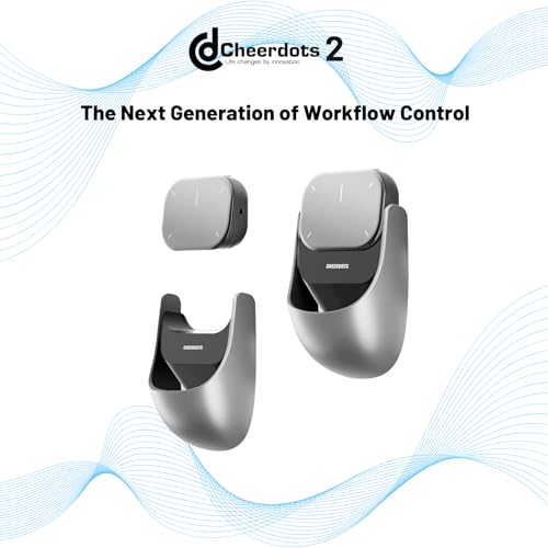 Cheerdots2 Bluetooth Detachable Air Mouse Touchpad Mouse with Voice Recording, Presentation Clicker Wireless Presenter Presentation Remote for Mac, Windows (Basic, Silver)
