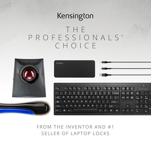 Kensington PortLock Combination Lock for Dell XPS14 and XPS16 laptops - USB-C, Anti-Theft Carbon Steel Security Cable, 4-Number Resettable Combination Code (K64548WW) Black