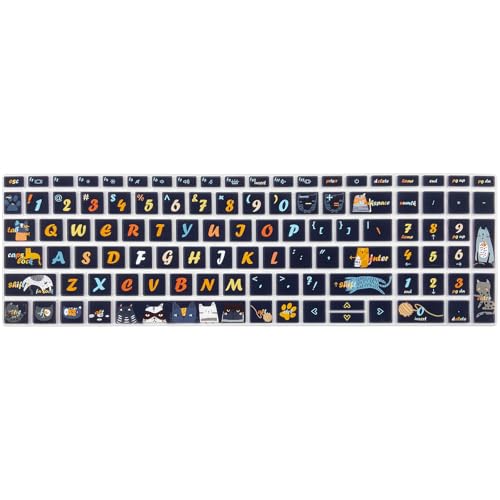 Keyboard Cover for 15.6" HP ProBook 450 G8 G9 G10 / ProBook 455 G8 G9 G10 /ProBook 650 G8/HP Zbook Power G8 G9, Cute Keyboard Skin, Cat - color: Cat