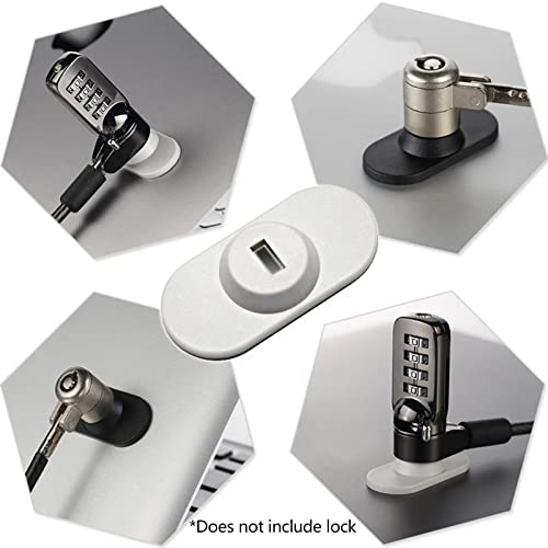 Tablet Laptop Lock with Security Lock Base Laptop Tablet Anti-Theft Lock Hole for Pad Tablets Notebook,ABS