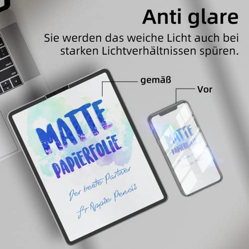 [Pack of 3] Paper Film for iPad 7th/8th/9th Generation (10.2 Inch, 2019/2020/2021), Matte Paper Film, Screen Protector for Writing Drawing - size: 10.2" iPad