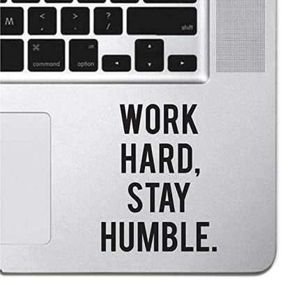 2PCS Hustle Hard Stickers – 3x4 Inches Vinyl Motivational Laptop Decals – Work Hard Stickers for Laptop, Luggage, Scrapbook, Computer, Waterproof - color: Work Hard