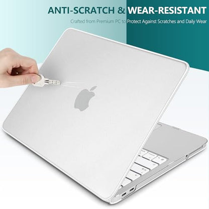 Matte Frosted Compatible with MacBook Neo 13 Inch 2026 (Model A3404 | A18 Pro Chip) | Anti-Fingerprint Hard Shell, Ultra Slim, Non-Slip, Lightweight Protective Cover | Frosted Clear - color: Matte Clear