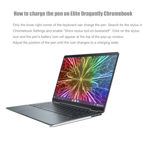 Wireless Rechargable USI Pen Compatible with HP Wireless Rechargeable USI Pen(3V1V2AA),Only Compatible with HP Chromebook x2 11,Magnetic Absorption Function