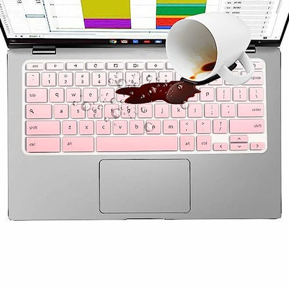 Keyboard Cover for ASUS Chromebook CX1100 CX1101 CX1102 CR1100 11.6, Chromebook C523NA CX1500 CX1400 CM1400 14 15.6, Chromebook C523NA C433 C425TA C423 C302 (NOT FIT C436 C434 CX1700 CX3 CX5 CX9) - color: MintGreen
