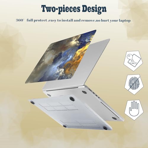 Laptop Shell for MacBook Air 11 inch Case 2015 2014 2013 2012 2011 2010 Release Model A1465 A1370,Air 11.6" Snap on Protective Laptop Hard Case & Keyboard Cover,Cloud - color: Cloud, size: Air 11" 2010-2015(A1370/A1465)