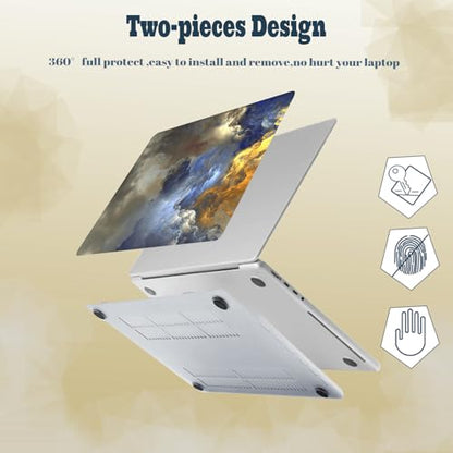 Laptop Shell for MacBook Air 11 inch Case 2015 2014 2013 2012 2011 2010 Release Model A1465 A1370,Air 11.6" Snap on Protective Laptop Hard Case & Keyboard Cover,Cloud - color: Cloud, size: Air 11" 2010-2015(A1370/A1465)
