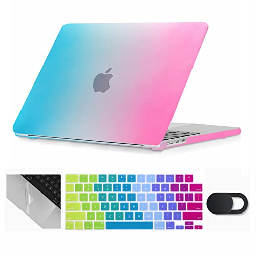 Se7enline for MacBook Neo Case 13 inch 2026 Model A3461,Rainbow | 4 in 1 Laptop Case,Keyboard Cover,Trackpad Protector,Webcam Cover,Anti-Scratch Anti-Drop Full Protection Slim Lightweight - color: Rainbow, size: 13 Inch
