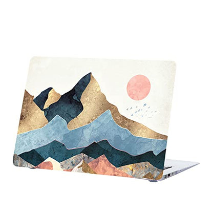 Compatiable for MacBook Pro 13 Inch Case - 2012-2008 A1278 with CD-ROM, Plastic Hard Shell & Keyboard Cover Skin - Mountains - color: 1373 Mountains, size: Pro 13" w/CD-ROM 2008-2012(A1278)