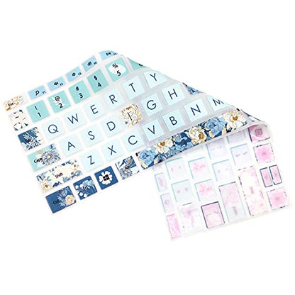 Silicone Keyboard Skin for 12.4" Microsoft Surface Laptop Go 1/2 / 3, Peony - color: Peony