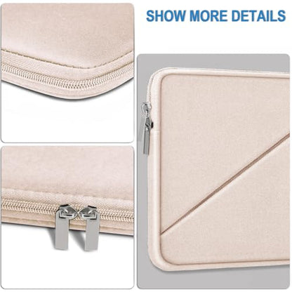 Laptop Sleeve 15.6 inch, Traveling Carrying Computer Bag with Zippered Pocket, Shockproof Protective Laptop Case Compatible for Apple Notebook, HP, Dell, Acer, Asus, Lenovo, Pink - color: Pink, size: 15.6 inch