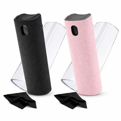 Screen Cleaner Kit 2 Pack, 3-in-1 Touchscreen Cleaner Spray with Microfiber Cloth, Refillable Mist Cleaner for Phone, Tablet, Laptop & Glass Screens