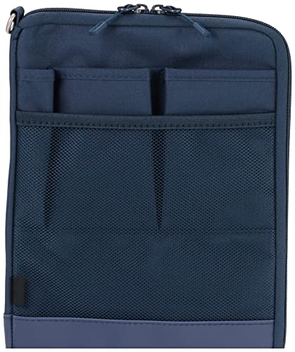 LIHIT LAB Laptop Sleeve, Water & Stain Repellent, Vertical for Backpack, 7.9" x 10.2", Navy (A7682-11) - color: Navy, size: 10.2 x 7.9 inches, style: Vertical