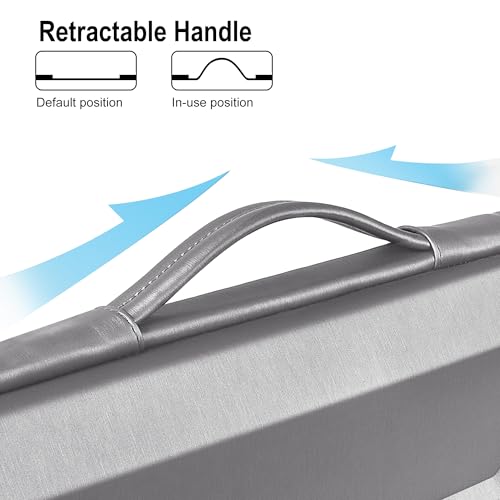 DOMISO 13.3-14 Inch Laptop Hard Case, Waterproof Shockproof Hard Shell Laptop Sleeve Protective Computer Bag for Macbook Pro 14 / Lenovo ThinkPad/Dell XPS/HP Pavilion, Silver - color: Silver, size: 14 Inch
