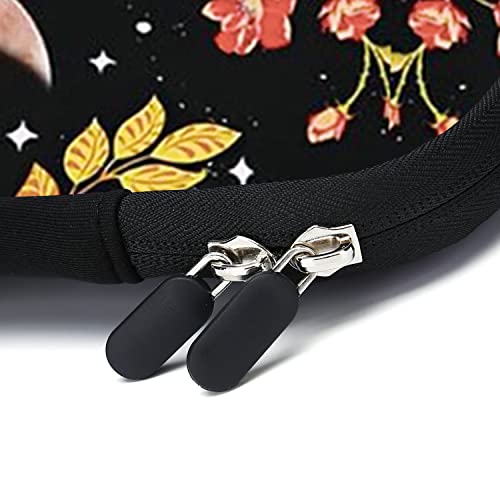 AMARY14 15 15.4 15.6 inch Laptop Handle Bag Computer Protect Case Pouch Holder Notebook Sleeve Neoprene Cover (Flowers moon) - color: Flowers Moon