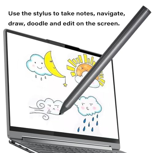 Stylus Pen Compatible with Lenovo Digital Pen 2 for Lenovo Yoga 6/7/9 Series,ThinkPad X/X1/L/P Series,IdeaPad Flex 5/7,13w/300w Yoga,ThinkBook 13x G2 IAP-21AT Pen(Gray)