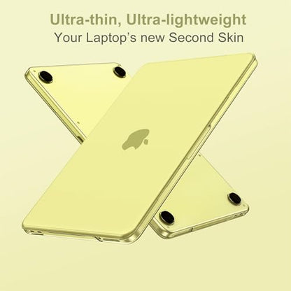MOSISO Compatible with MacBook Neo Case 13 inch 2026 A3404 A18 Pro Chip | 4 in 1 Kit Ultra-Thin Exact-Fit Scratches&Fingerprints Resistant Protective Hard Shell Matte Case Cover, Citrus Clear - color: Citrus Clear