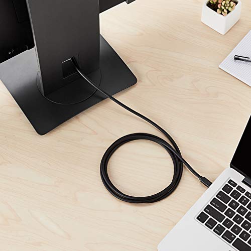 Amazon Basics Mini DisplayPort to HDMI Cable, Gold-Plated, 6 ft, Case of 52, Black - size: 6-Feet (Pack of 52)