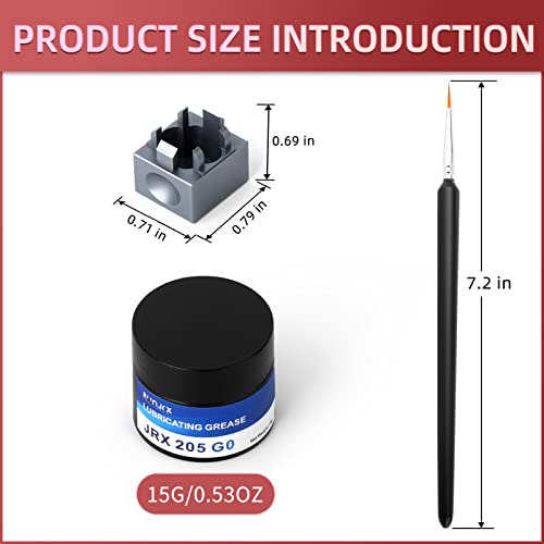 RUNJRX Keyboard Switch Lube Kit JRX 205G0 0.53oz/15g, Switch Opener for Cherry MX TTC Holy Pandas Switch,Lube Tools for Mechanical Keyboard Switch - style: Lube Kit-J