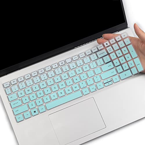 Keyboard Cover for 2026 2025 Dell 15 Laptop DC15250 DC15255 15.6" Dell Inspiron 15 3510 3511 3515 3525 3530 3535 5510 5515 5518 7510 15.6", Vostro 3510 3520 3530 5510 5515 15.6, Inspiron 7610 - color: MintGreen