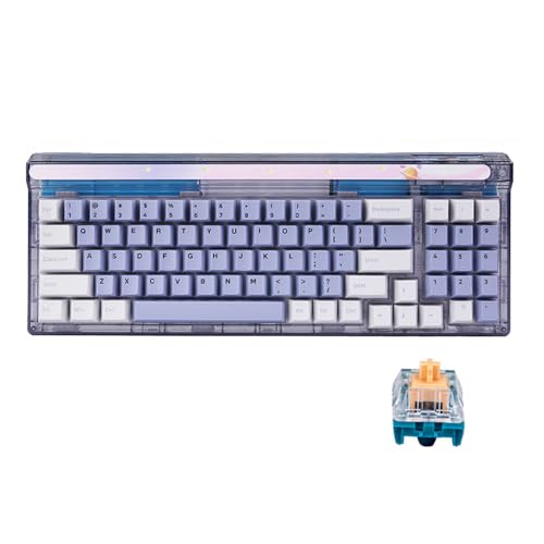 Newmen GM780 Gaming Keyboard,Wireless/Wired/Bluetooth Mechanical Keyboard | Gaming Keyboard,Wireless/Wired/Bluetooth Mechanical Keyboard,75%,RGB Backlit,Hot Swappable,Compact,Computer,PC,Dai Luo Switch - size: Dai Luo Switch