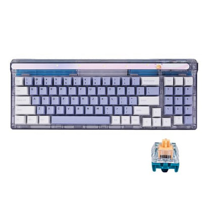 Newmen GM780 Gaming Keyboard,Wireless/Wired/Bluetooth Mechanical Keyboard | Gaming Keyboard,Wireless/Wired/Bluetooth Mechanical Keyboard,75%,RGB Backlit,Hot Swappable,Compact,Computer,PC,Dai Luo Switch - size: Dai Luo Switch