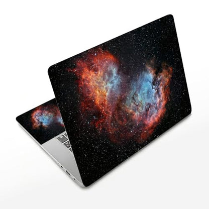 3Pcs Laptop Skin Sticker Decal Nebula PVC Laptop Sticker Fits for 12-16 Inch Notebook Waterproof Scratch Proof Star Universal Notebook PC Personalized Protector Gift - style: nebula