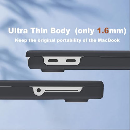 CISSOOK for MacBook Neo 13 inch Case A3404 Release 2026 Matte Black | 5in1 Set Hard Shell Case, A18 Pro Chip, Keyboard Cover, Screen Protector, Scratch Resistant, Ultra-Thin, for Office & Travel - color: Matte Black