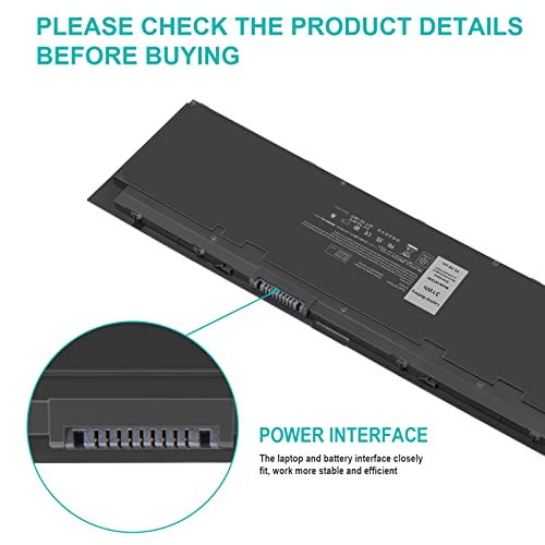 Futurebatt WD52H Replacement Battery Compatible with Dell Latitude E7240 E7250 GVD76 WD52H KWFFN J31N7 NCVF0 W57CV VFV59 HJ8KP 451-BBFX 451-BBFY 451-BBFV 451-BBFT - size: E7240 12.4 4.1 0.7 in