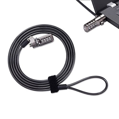 Adhesive Security Plate with Slot for Cables to Lock Down Laptops, Tablets, Monitors and Other Devices