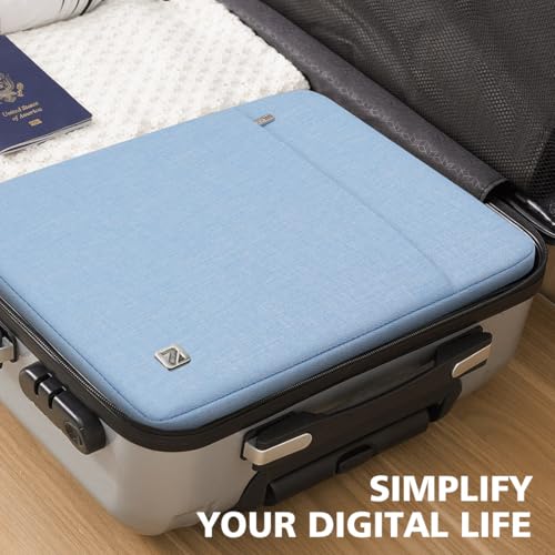 NIDOO 13 Inch Laptop Sleeve 14 inch Computer Carrying Case Bag for 14" MacBook Pro M4 M3/13.5" Surface Laptop 5 6 7/14" ThinkPad E14 L14 / ThinkPad X1 Carbon Yoga/14 ASUS ROG Zephyrus G14, Light Blue - color: Light Blue, size: 12.5-13 Inch / 2017 New MacB