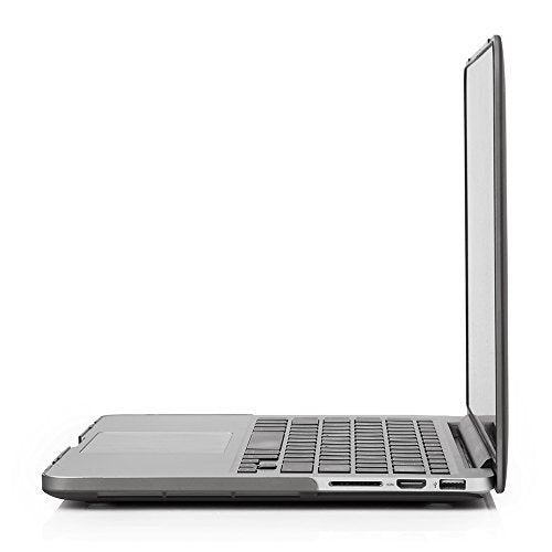 RUBAN Case Compatible with MacBook Pro 13 inch 2015 2014 2013 2012 (A1502 & A1425 Models), Plastic Hard Shell Case & Keyboard Cover for Old Version MacBook Pro Retina 13 Inch, Grey - color: Grey
