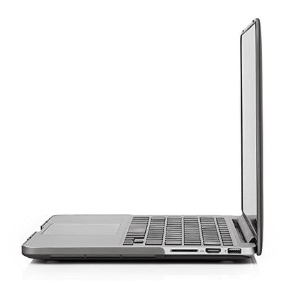 RUBAN Case Compatible with MacBook Pro 13 inch 2015 2014 2013 2012 (A1502 & A1425 Models), Plastic Hard Shell Case & Keyboard Cover for Old Version MacBook Pro Retina 13 Inch, Grey - color: Grey