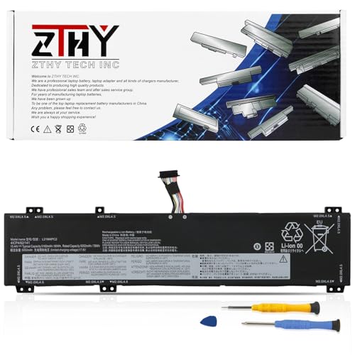 L21M4PC2 L21D4PC1 Laptop Battery Replacement for Lenovo Legion 5-15ARH7 5-15ARH7H 5-15IAH7 5-15IAH7H Legion 5 Pro 16IAH7 16IAH7H 16ARH7 16ARH7H Series L21C4PC1 L21M4PC3 L21B4PC0 5B11F24152 15.44V 80Wh - size: 12.40*3.15*0.39 inch L21M4PC2