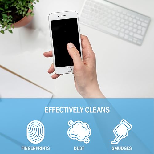 Bryson Screen Cleaner Spray and Wipe Kit - Safe for LED, LCD, OLED, Smart TV, Monitor, Laptop, Computer, Car Display - 16oz with Microfiber Cloth