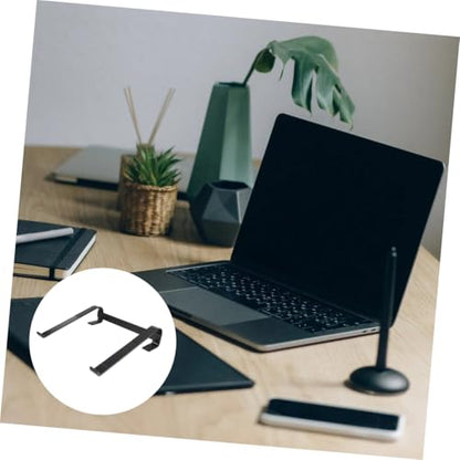 Angoily Ergonomic Aluminium Laptop Riser Stand for Desk with Folding Design and Stable Support Compatible with Laptops Portable Cooling Computer Holder for Use