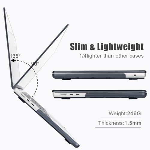 for MacBook Air 15 inch Case 2026-2023 Release M5 A3448 M4 A3241 M3 A3114 M2 A2941 Liquid Retina Display, Hard Shell Case with Keyboard Cover+Screen Film+Trackpad Film, Starry Sky - color: Starry Sky