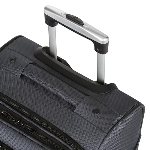 SwissGear Sion Softside Expandable Luggage, Dark Grey, 2-Piece Set (21/29), Sion Softside Expandable Luggage - color: Dark Grey, size: 2-Piece Set (21/29)