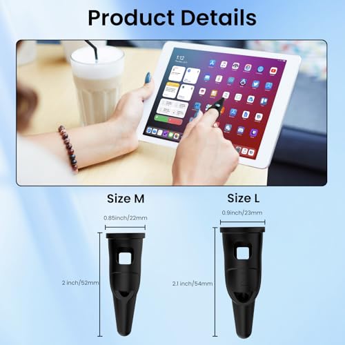 Capacitive Finger Stylus Pen for Touch Screens | Soft silicone finger tip, High sensitivity and accuracy,Universal fit for iOS & Android phones,tablets