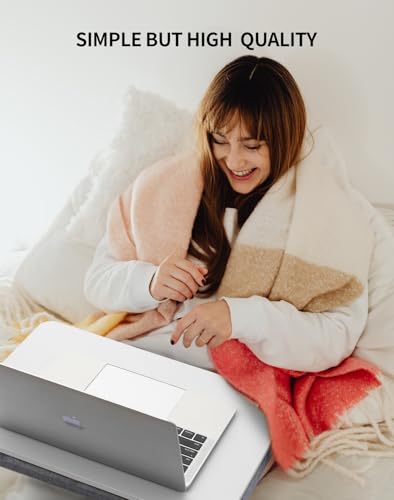 ZEAPTAC Portable Lap Laptop Desk with Pillow Cushion, Fits up to 15.6 inch Laptop, Lap Stand for Bed & Couch & Carpet, Book Tablet/Drawing Board/Computer Laptop Stand - White - color: White